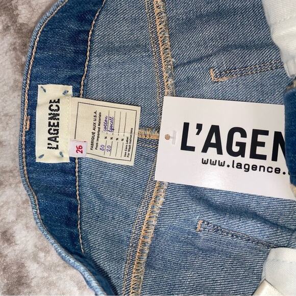 L'AGENCE jeans Bridget High-Rise Slouch Straight NEW waist MSRP $265 - Picture 6 of 11